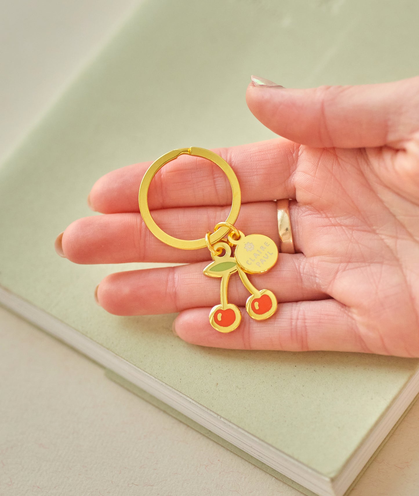 Cherry Keyring Charm