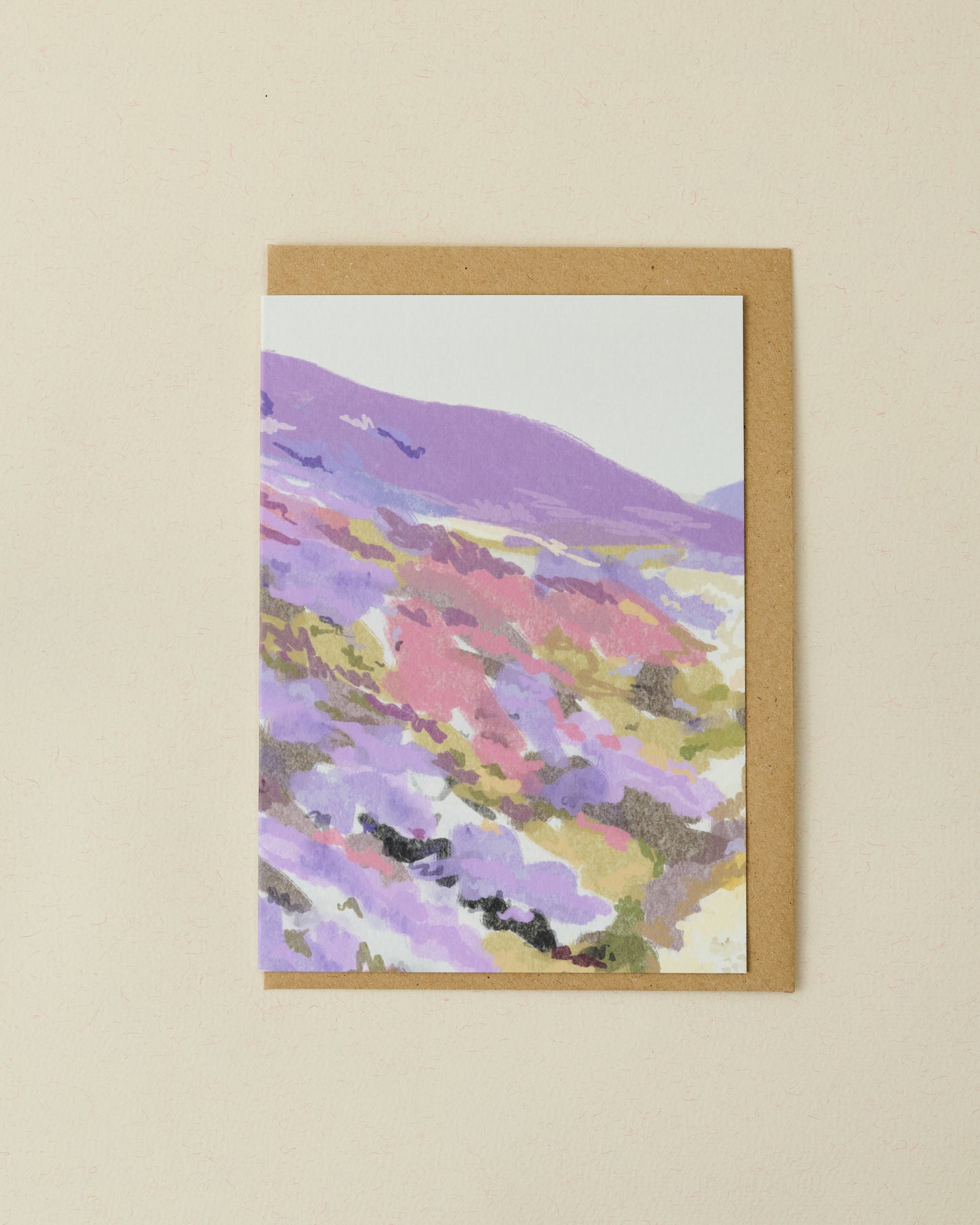 Purple Scottish Hills Card