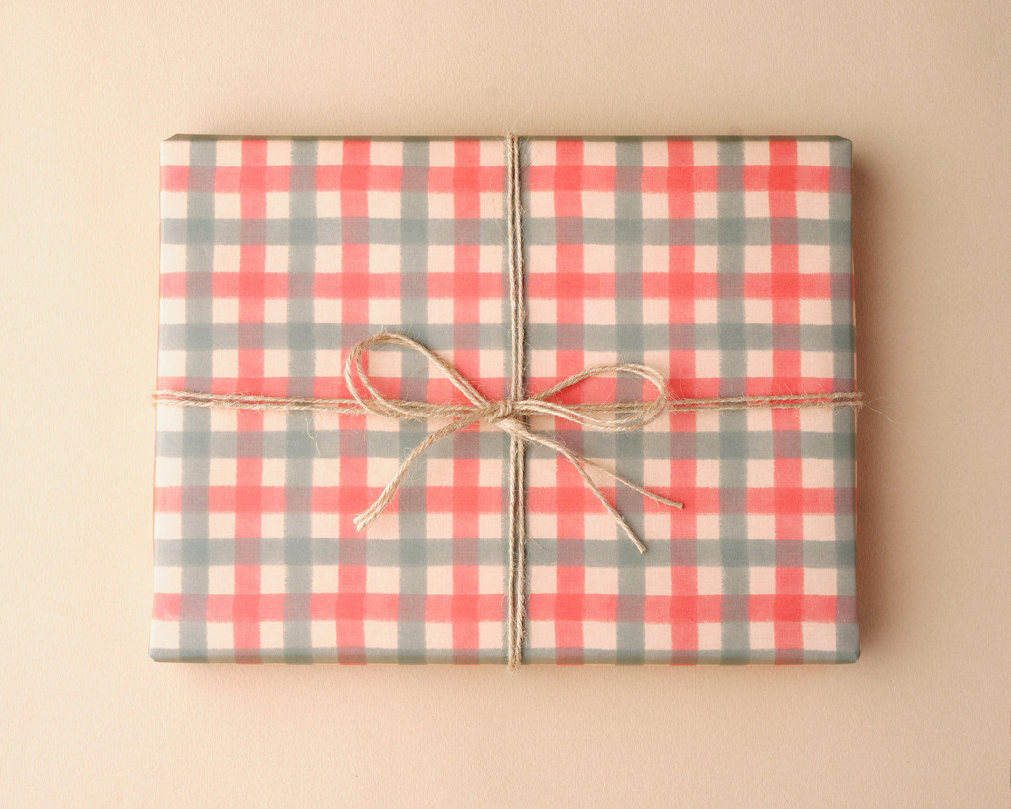 Christmas Gingham Wrapping Paper