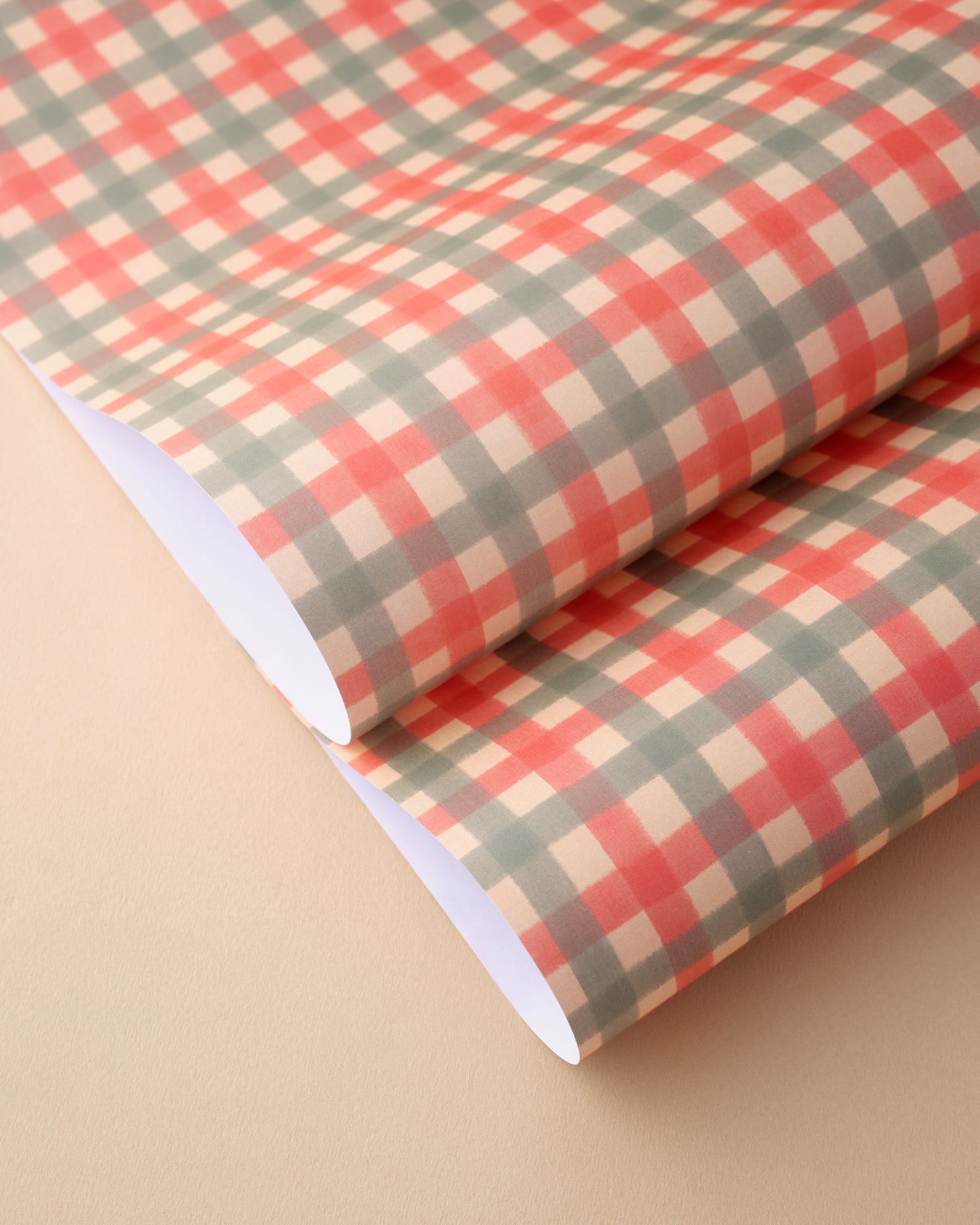 Christmas Gingham Wrapping Paper