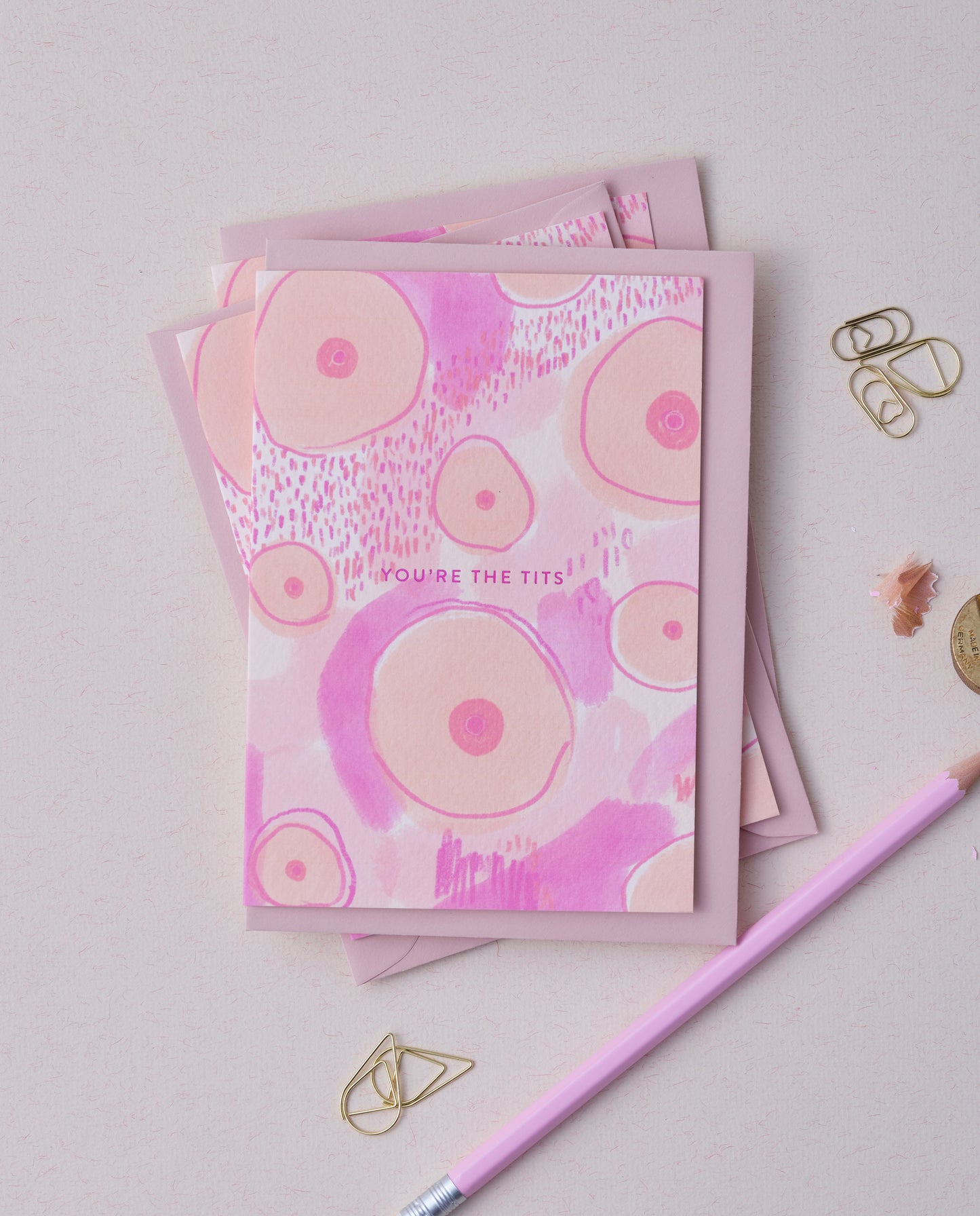 You're The Tits Greetings Card