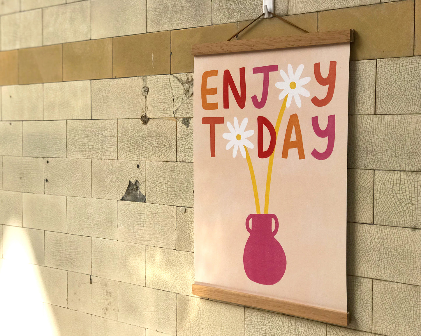 SALE A3 Enjoy Today Wall Art Print
