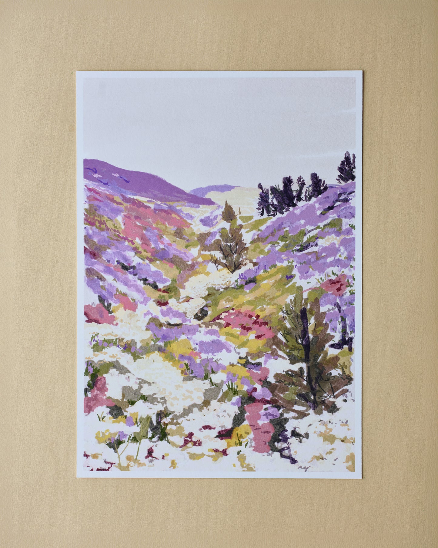 Lavender Hills Art Print