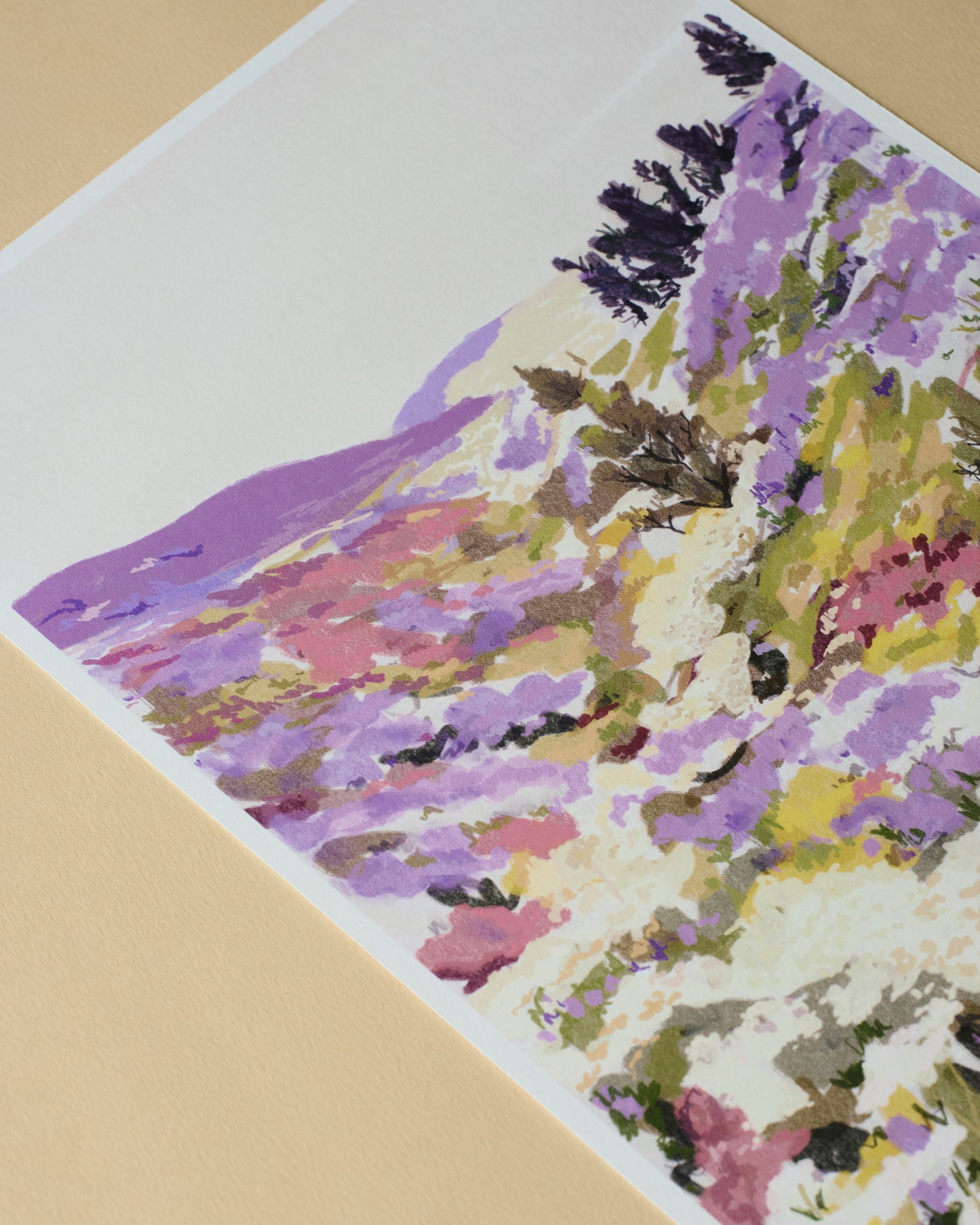 Lavender Hills Art Print