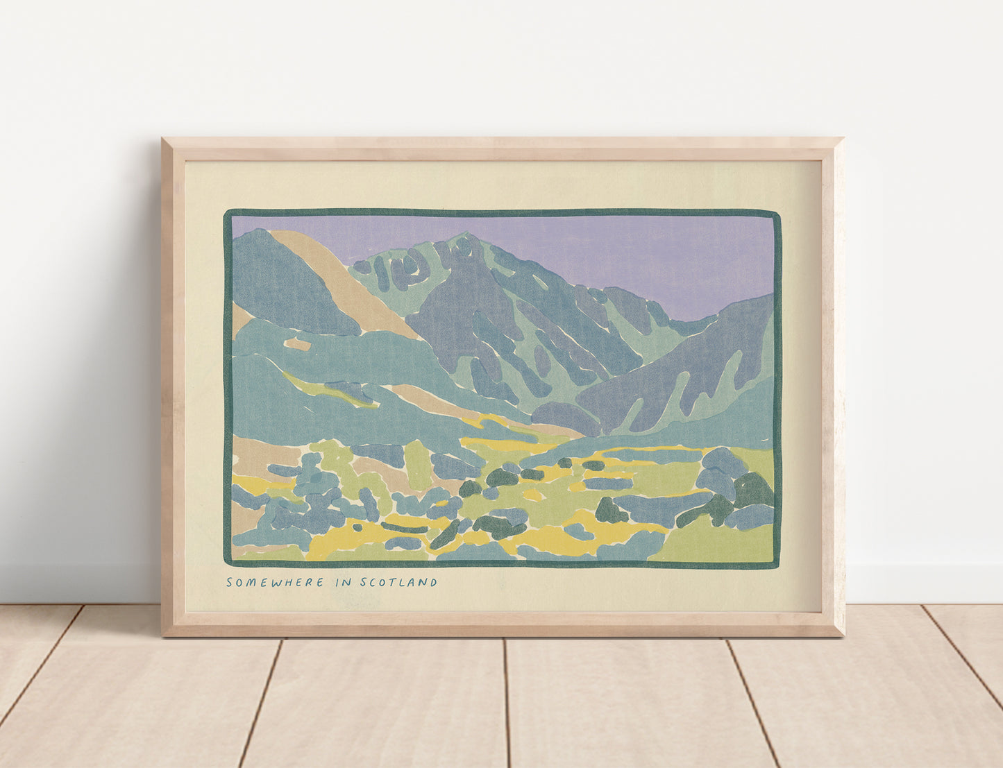 Somewhere in Scotland Art Print