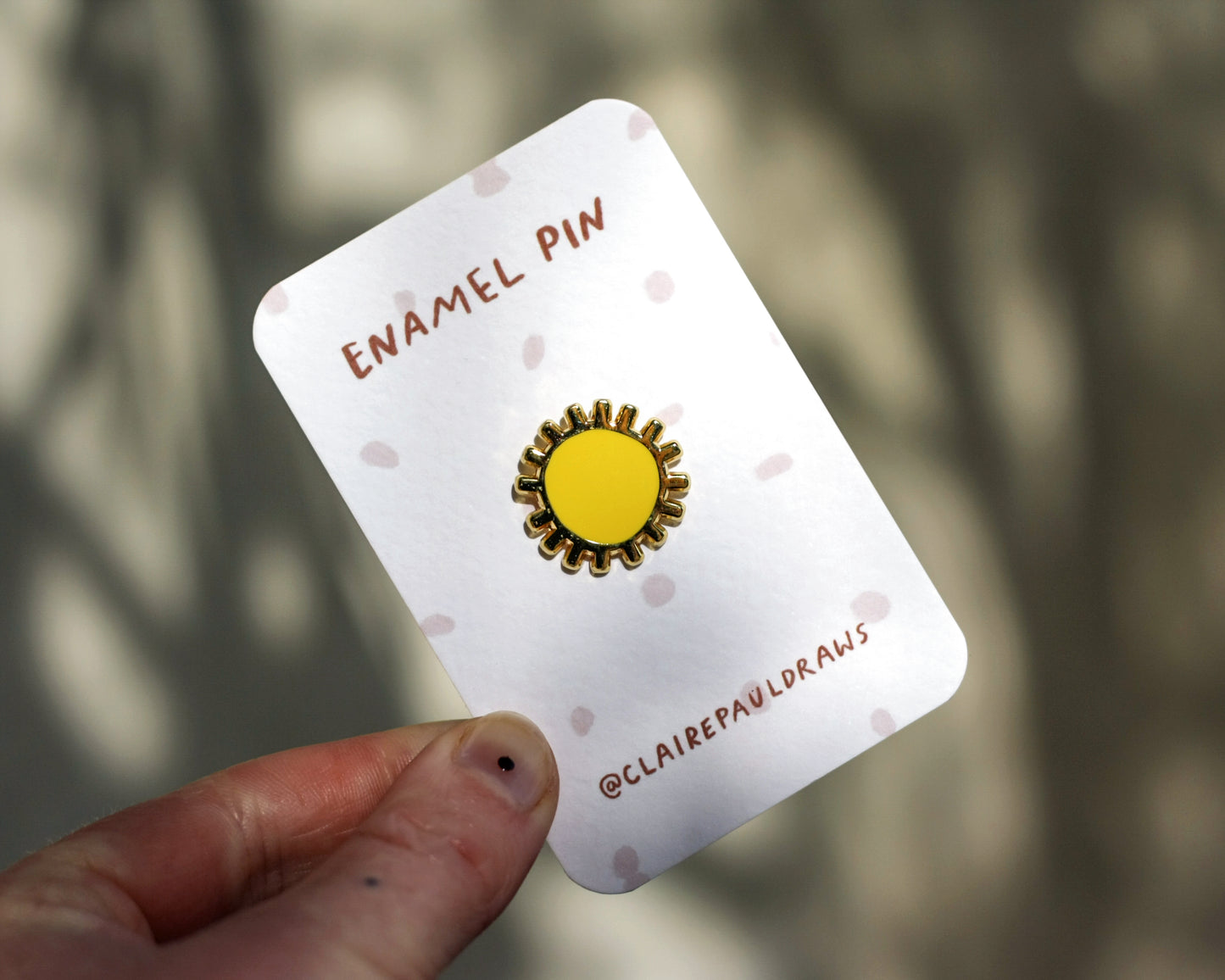Sun Enamel Pin