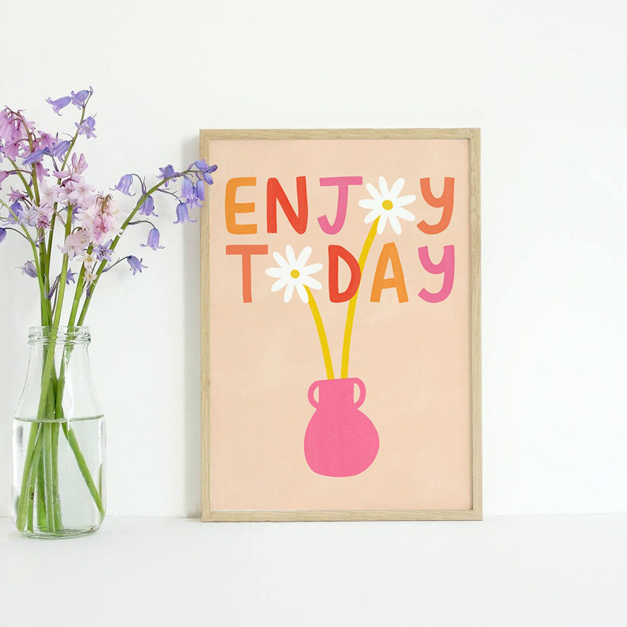 SALE A3 Enjoy Today Wall Art Print