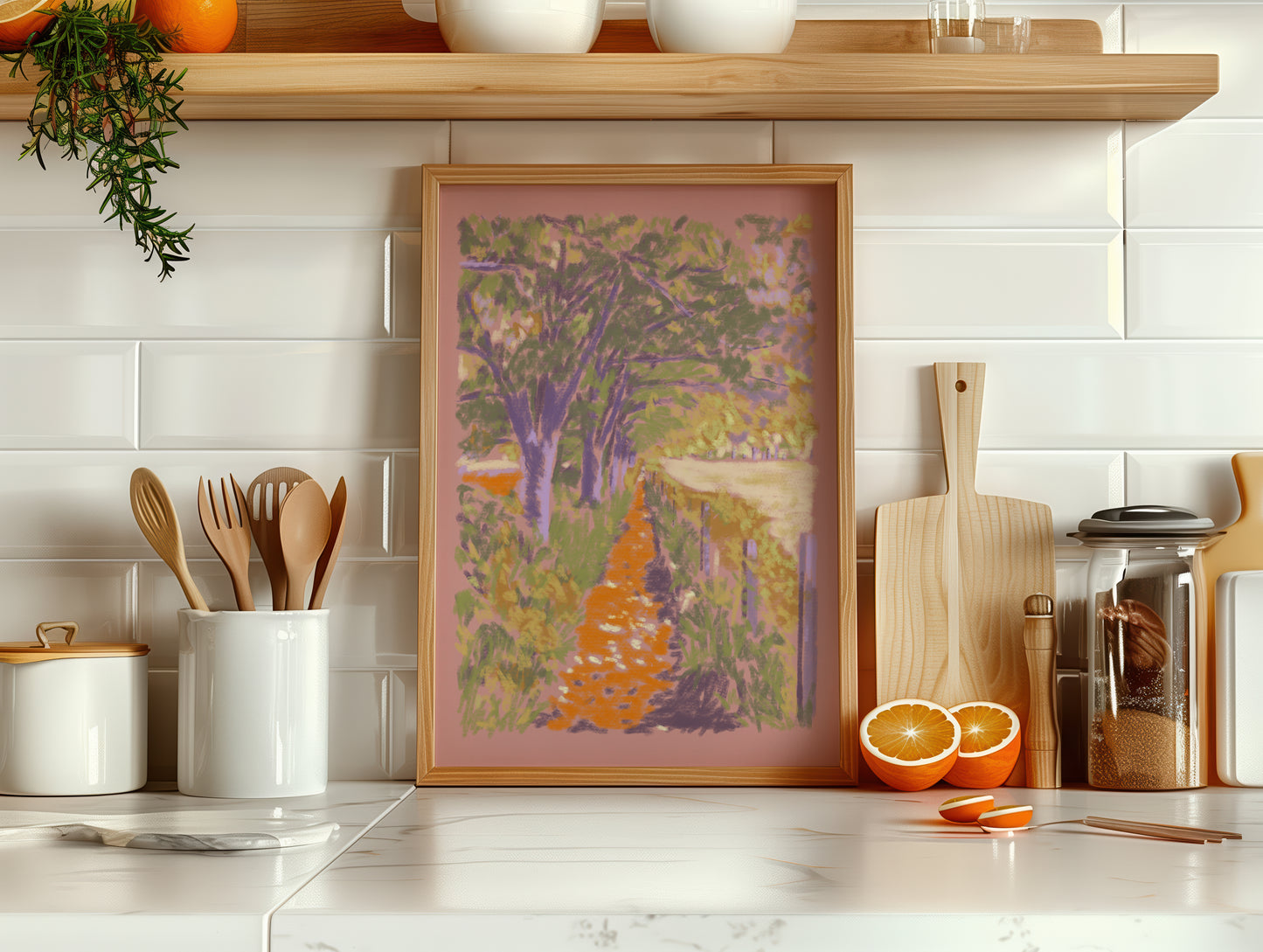 SECONDS Giclée Spring Walk Art Print