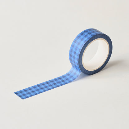 Blue Check Washi Tape