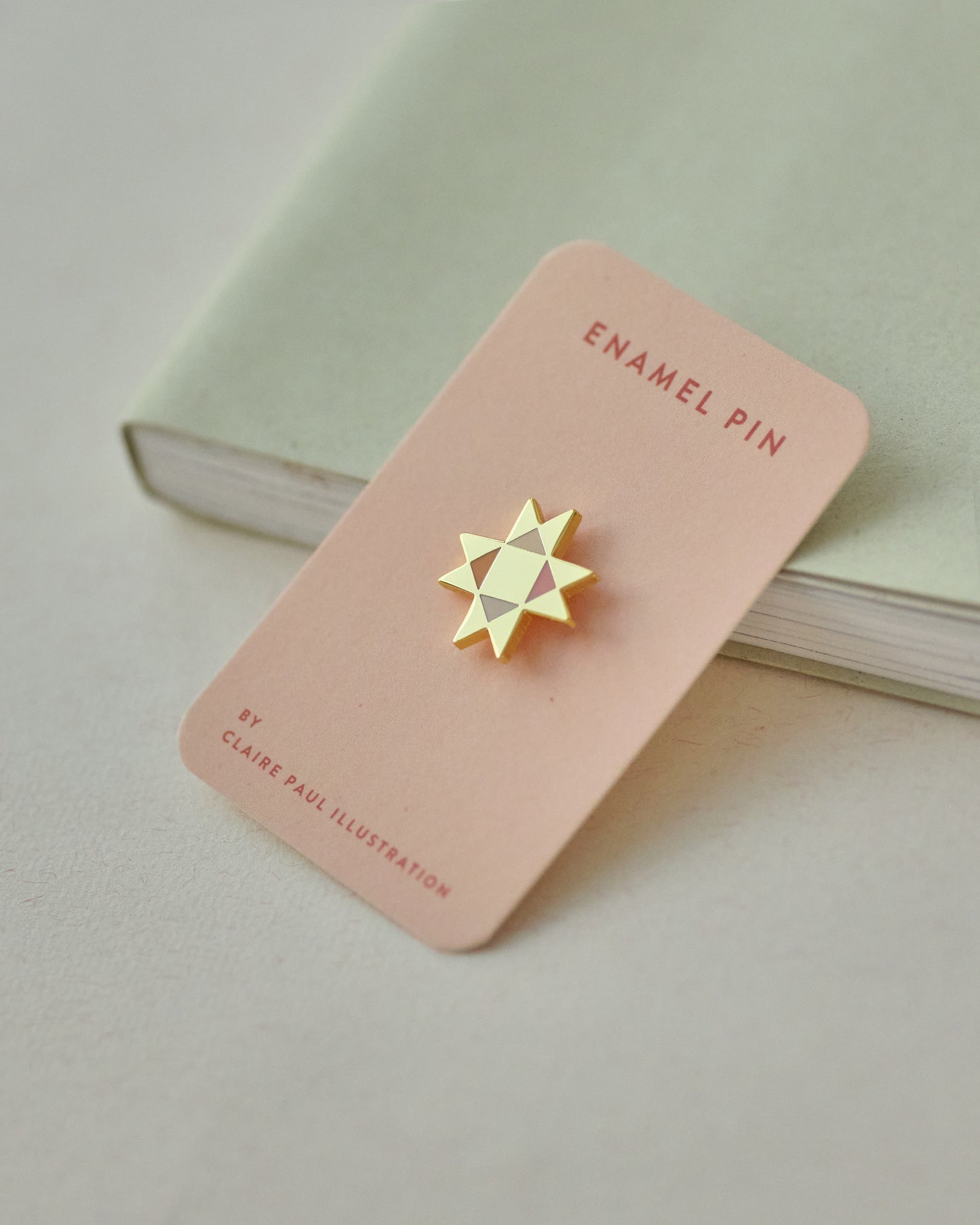 Patchwork Star Enamel Pin