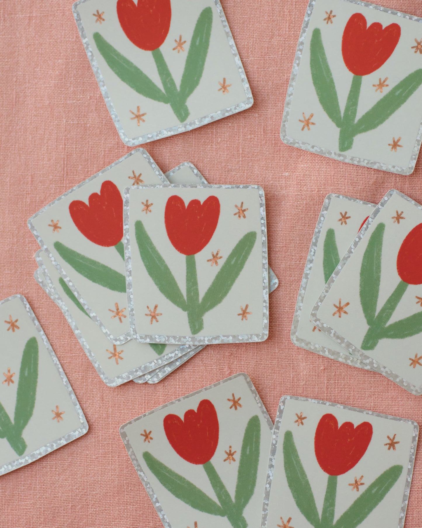 Tulip Holographic Sticker