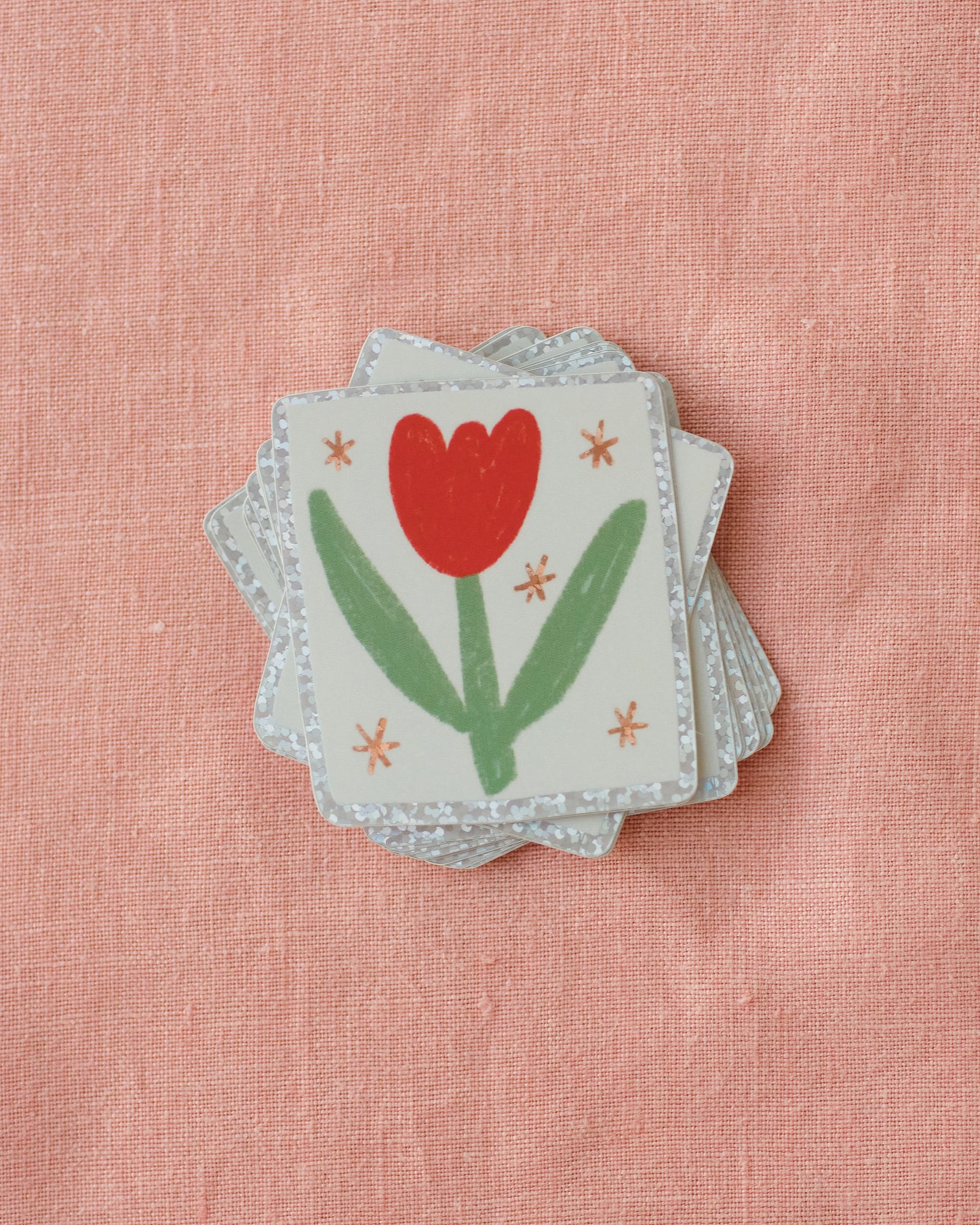 Tulip Holographic Sticker