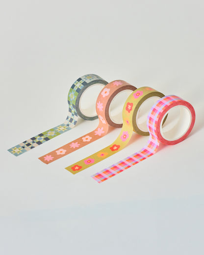 SECONDS Patchwork Star Washi Tape - Blue