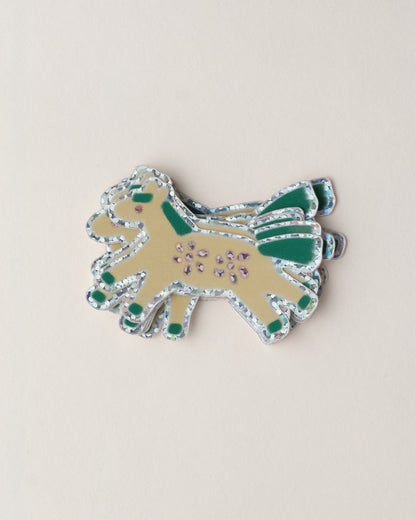 Prancing Pony Holographic Sticker