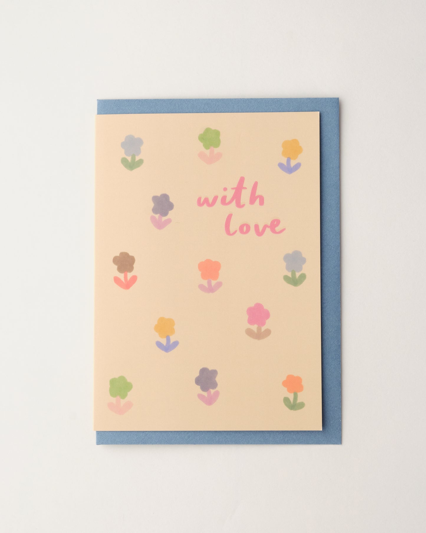 With Love Floral Greetings Card