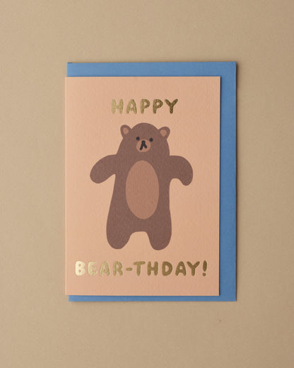 Happy Bear-thday Greetings Card