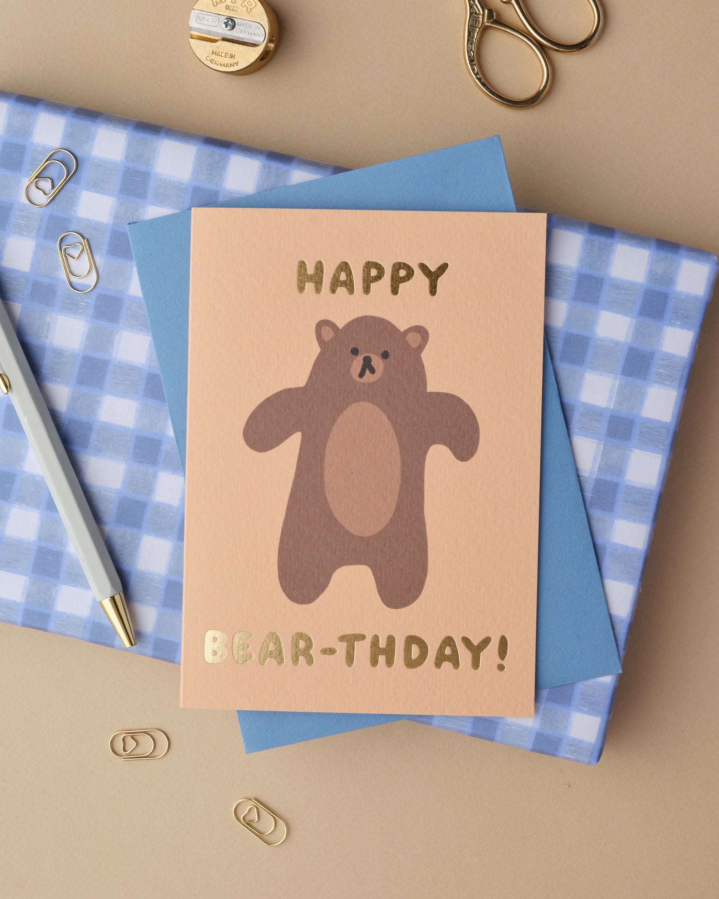 Happy Bear-thday Greetings Card
