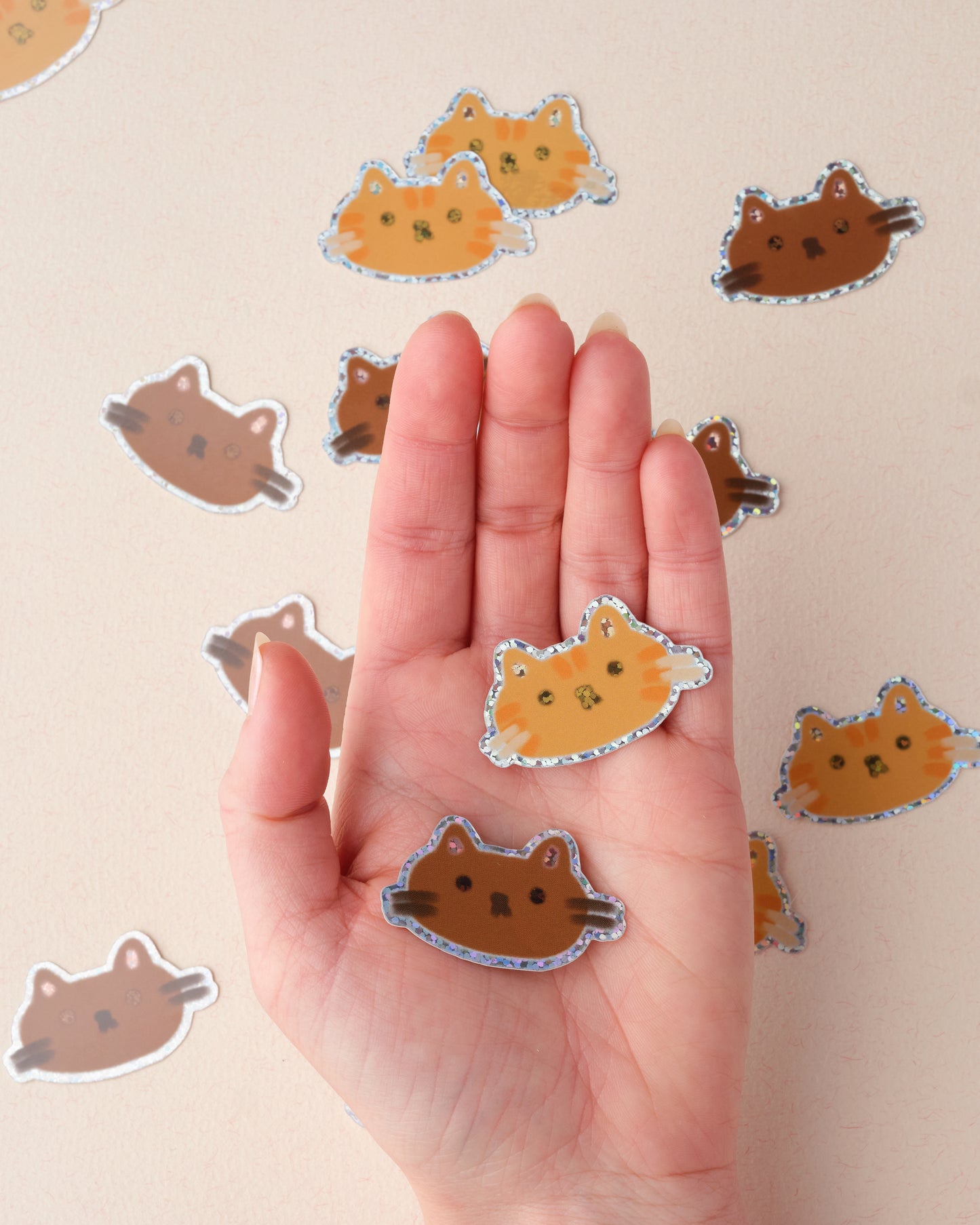 Ginger Cat Holographic Sticker