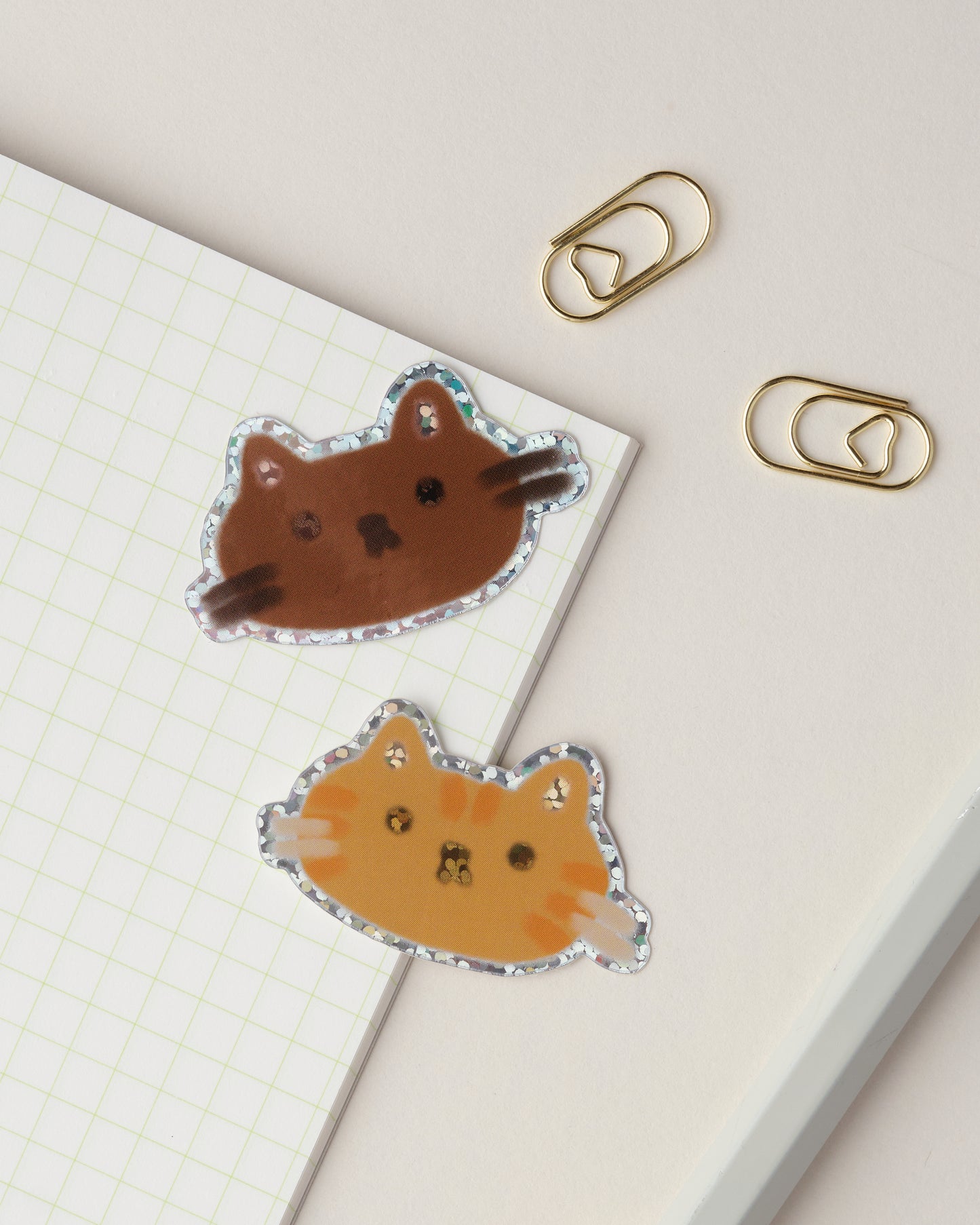 Ginger Cat Holographic Sticker