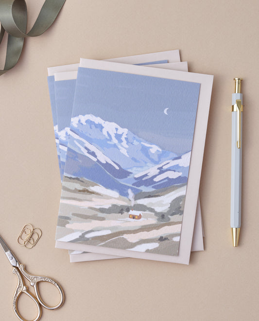 House in the Hills Greetings Card