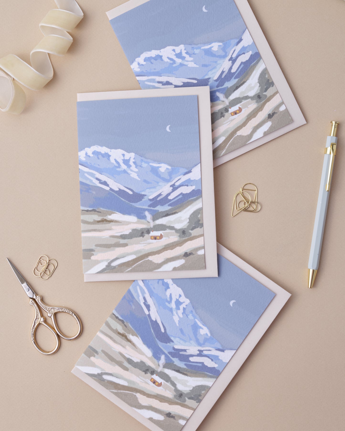 House in the Hills Greetings Card