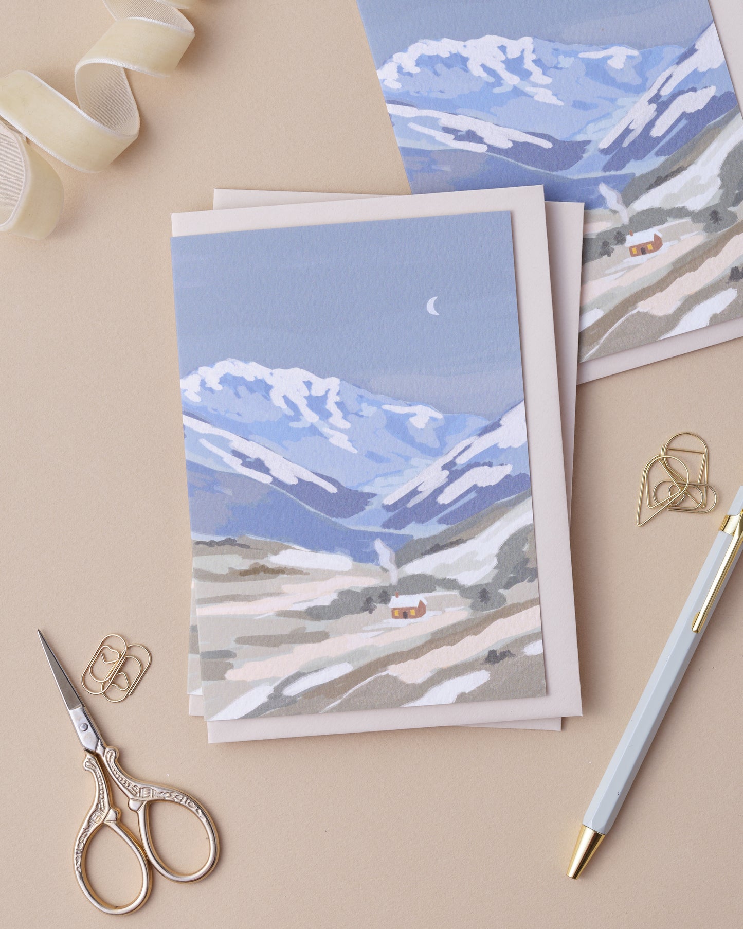 House in the Hills Greetings Card