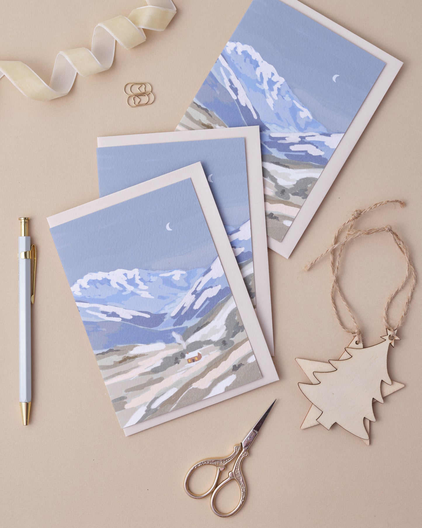 House in the Hills Greetings Card