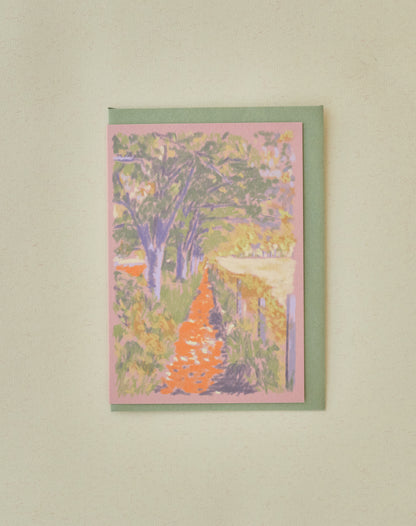 Spring Walk Greetings Card