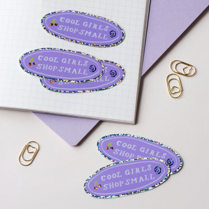 Cool Girls Shop Small Holographic Sticker