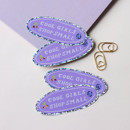 Cool Girls Shop Small Holographic Sticker