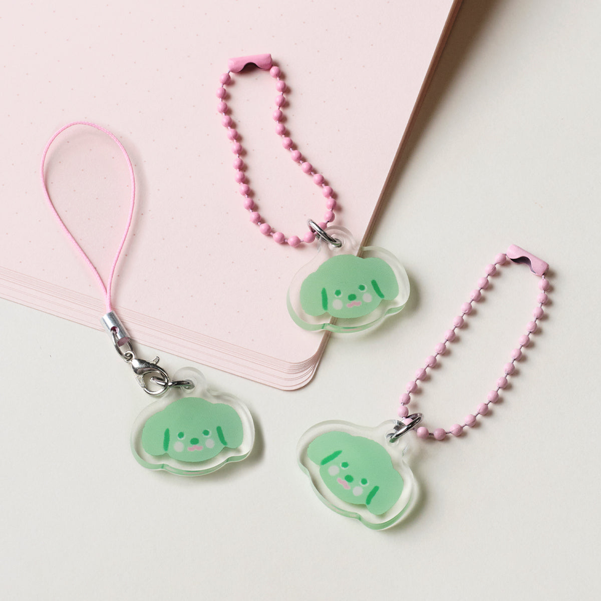 Green Dog Bag / Phone Charm