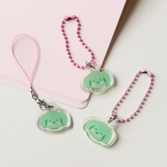 Green Dog Bag / Phone Charm