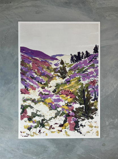 Lavender Hills Art Print