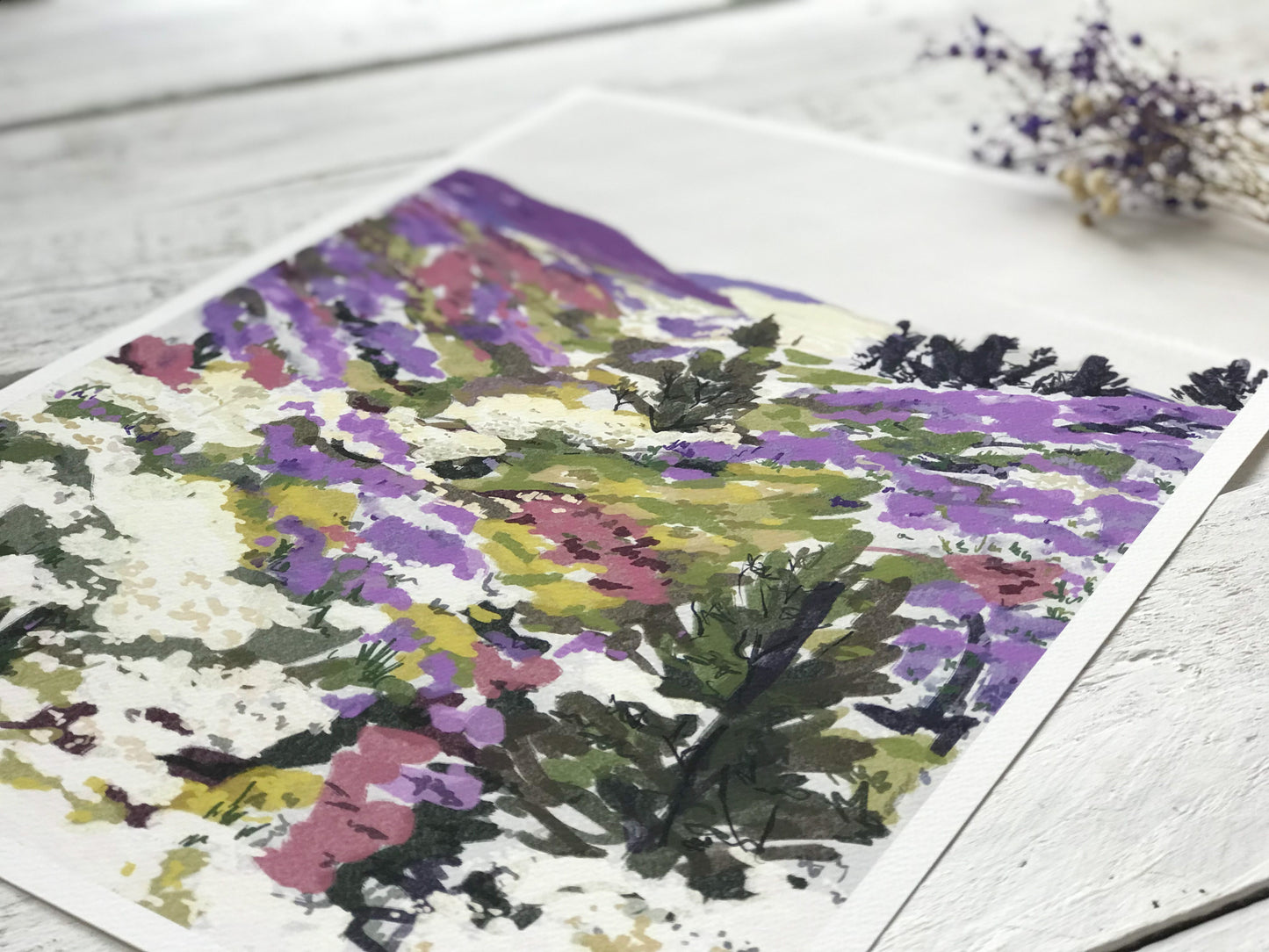 Lavender Hills Art Print