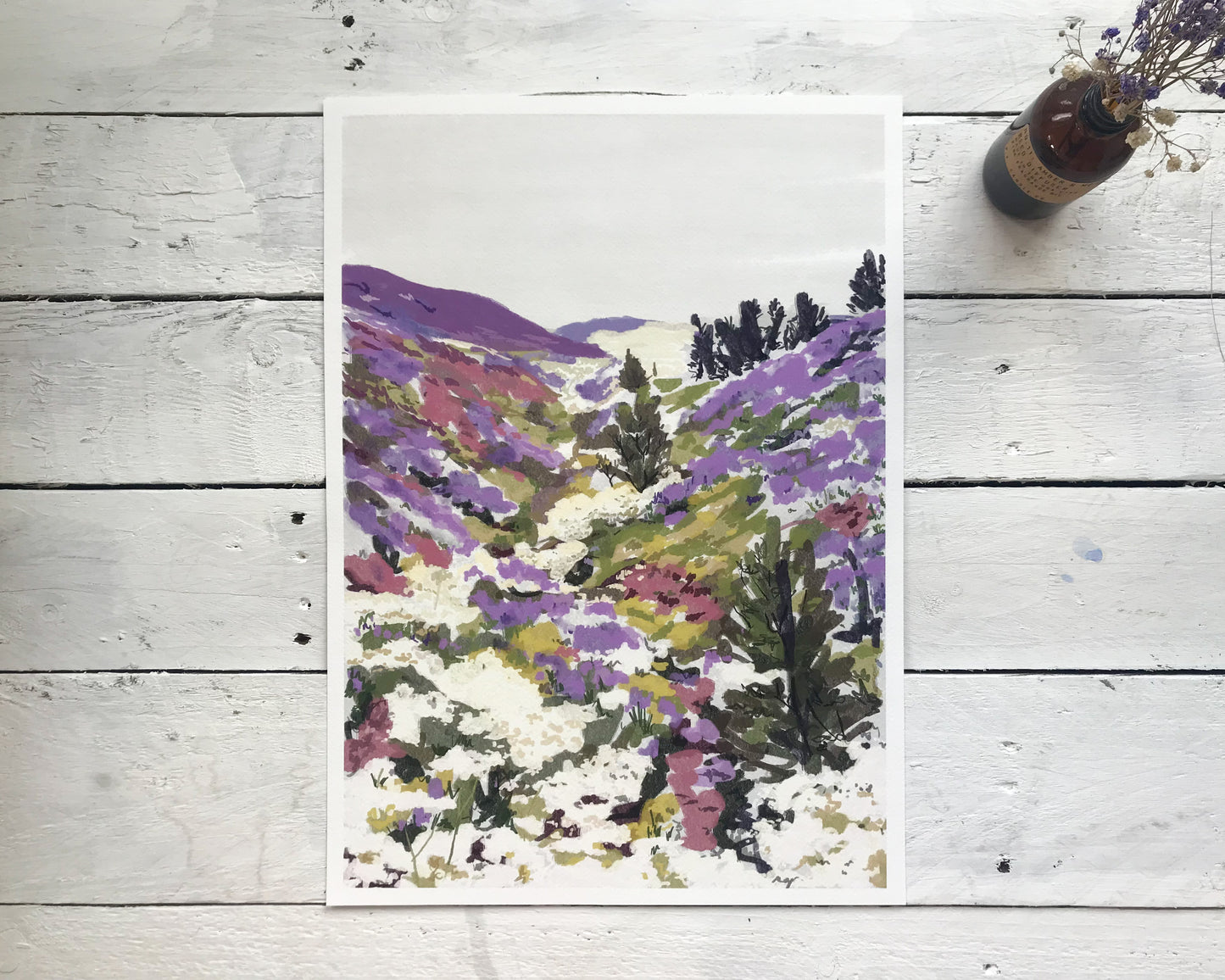 Lavender Hills Art Print