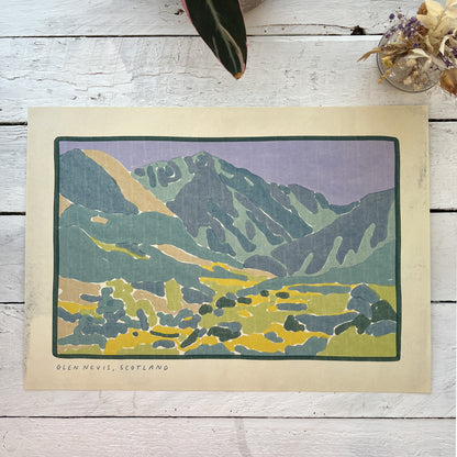 SECONDS Glen Nevis, Somewhere in Scotland Art Print