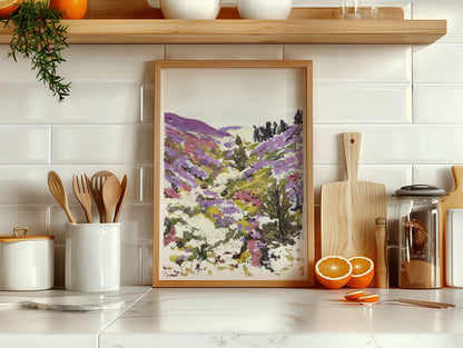 Lavender Hills Art Print