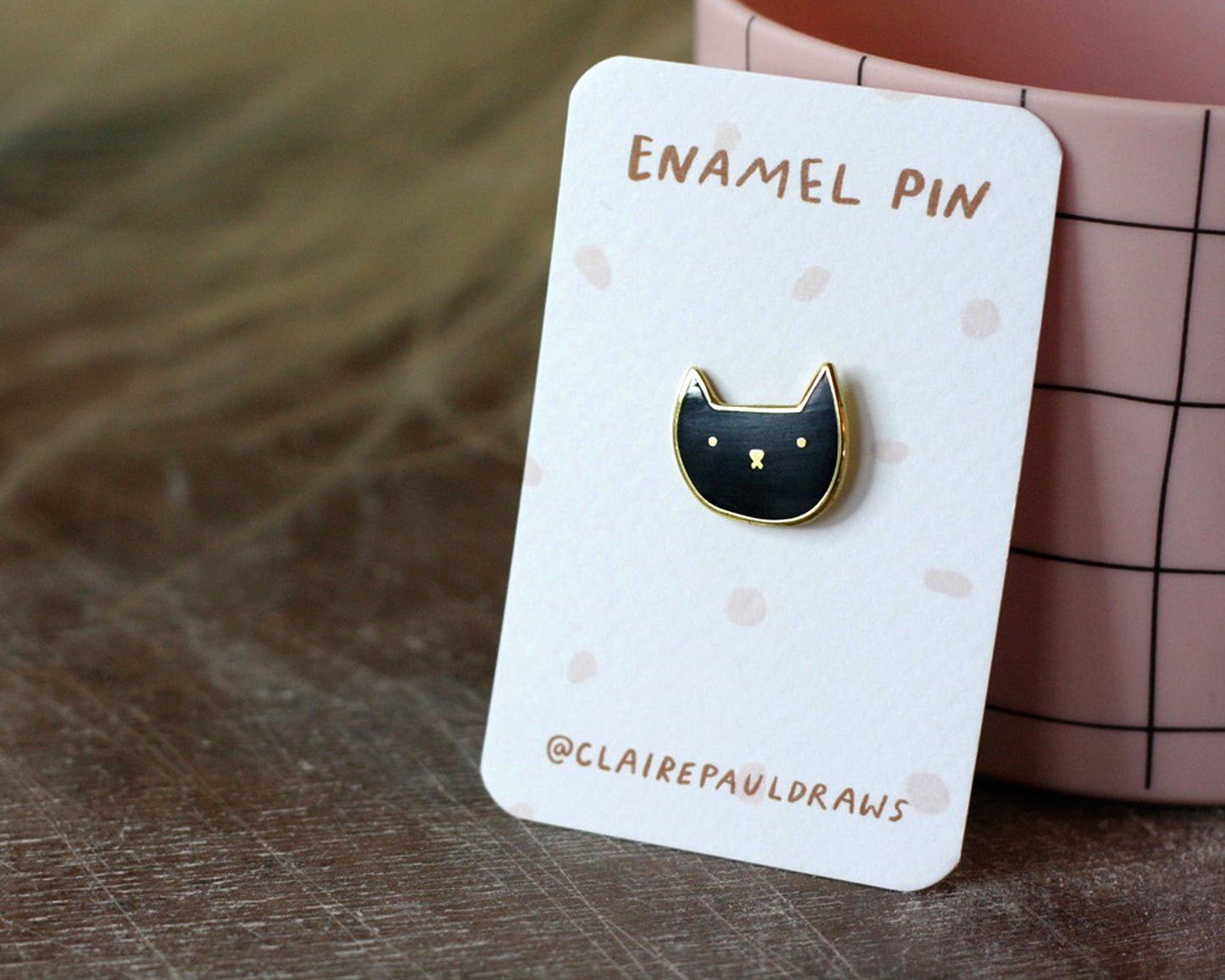 Black Cat Enamel Pin Badge