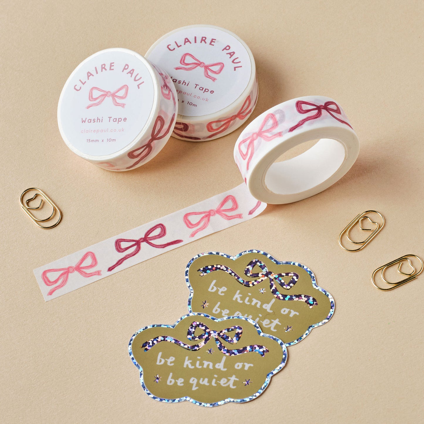 Pink Bows Washi Tape