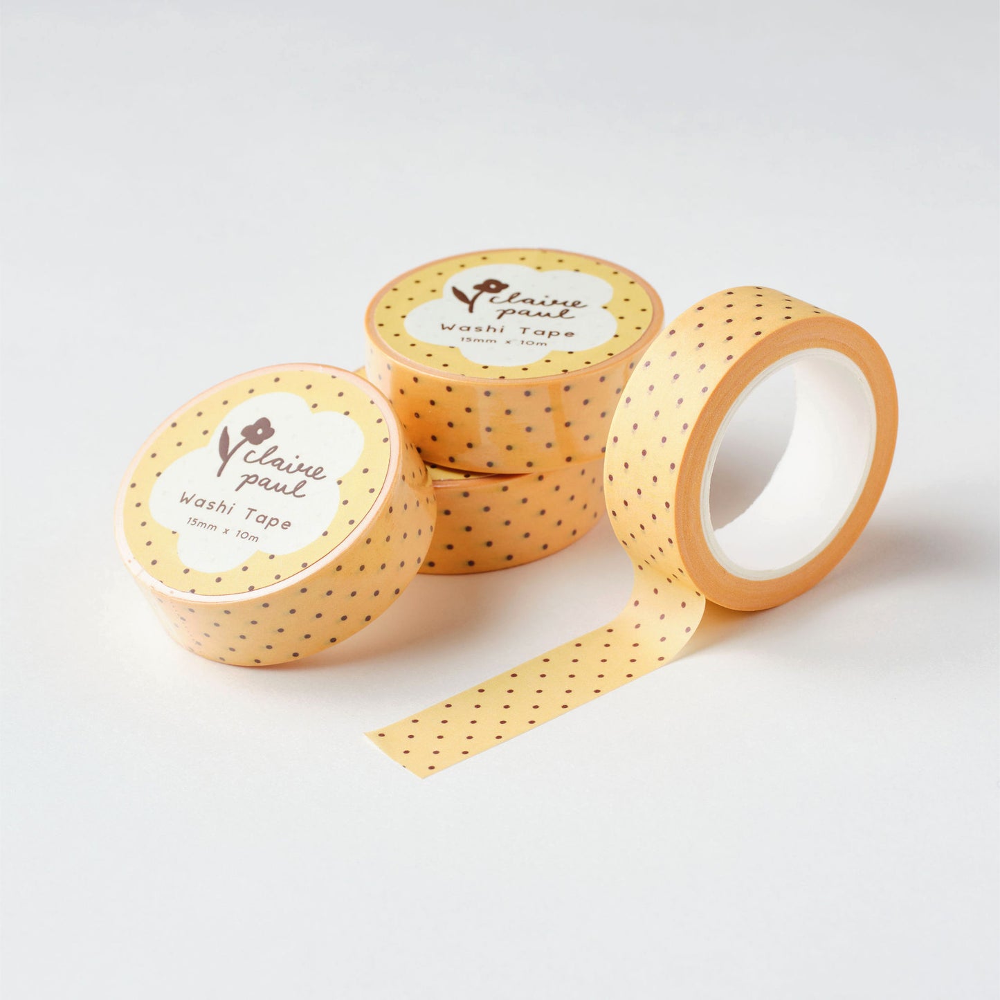 Yellow Polka Dots Washi Tape