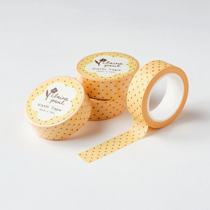 Yellow Polka Dots Washi Tape