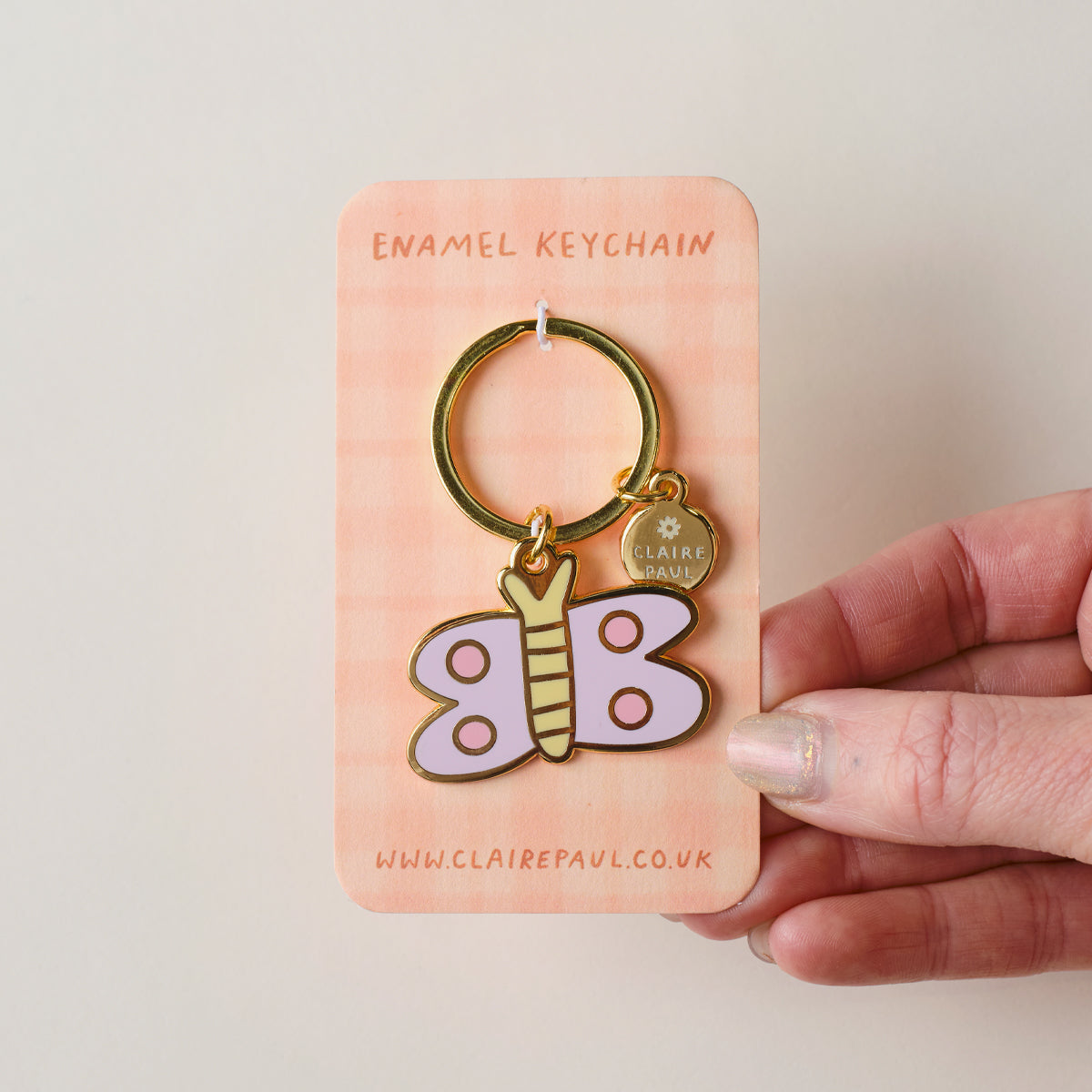 Butterfly Keyring Charm