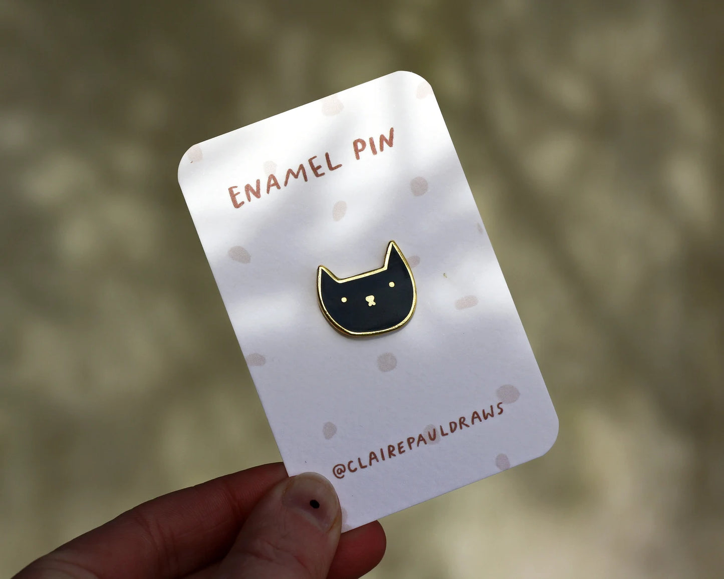 Black Cat Enamel Pin Badge