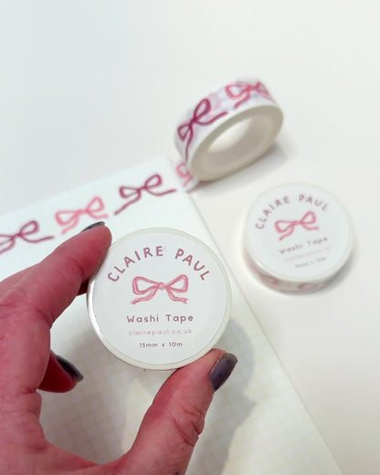 Pink Bows Washi Tape