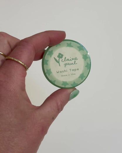 Green Stars Washi Tape
