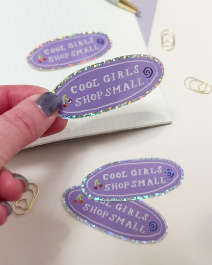 Cool Girls Shop Small Holographic Sticker